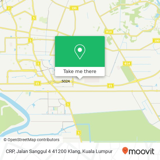 CRP, Jalan Sanggul 4 41200 Klang map