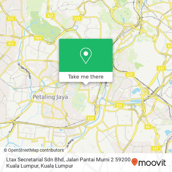 Ltax Secretarial Sdn Bhd, Jalan Pantai Murni 2 59200 Kuala Lumpur map