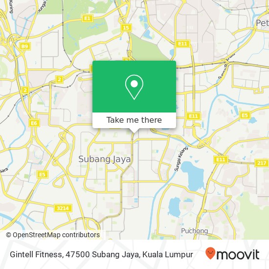 Gintell Fitness, 47500 Subang Jaya map