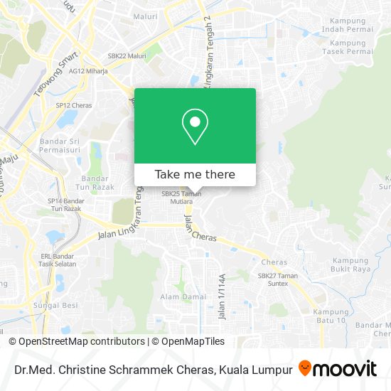 Dr.Med. Christine Schrammek Cheras map