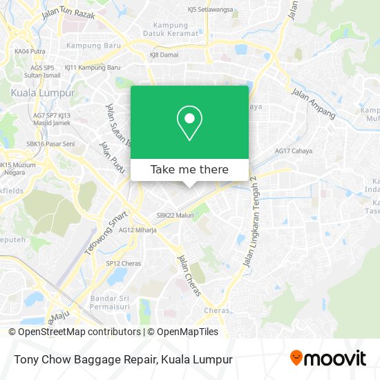 Tony Chow Baggage Repair map