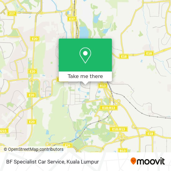 BF Specialist Car Service map
