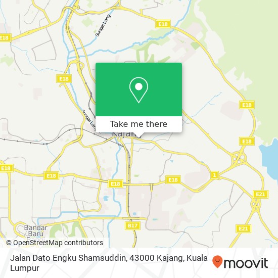 Jalan Dato Engku Shamsuddin, 43000 Kajang map