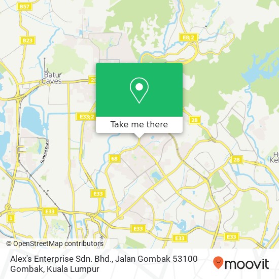 Peta Alex's Enterprise Sdn. Bhd., Jalan Gombak 53100 Gombak