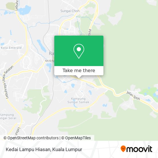 Peta Kedai Lampu Hiasan