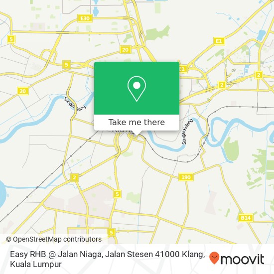 Peta Easy RHB @ Jalan Niaga, Jalan Stesen 41000 Klang