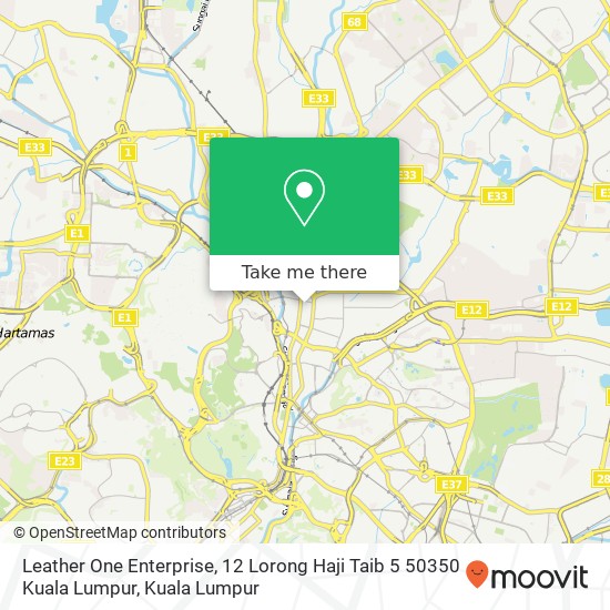 Leather One Enterprise, 12 Lorong Haji Taib 5 50350 Kuala Lumpur map