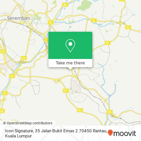 Icon Signature, 35 Jalan Bukit Emas 2 70450 Rantau map