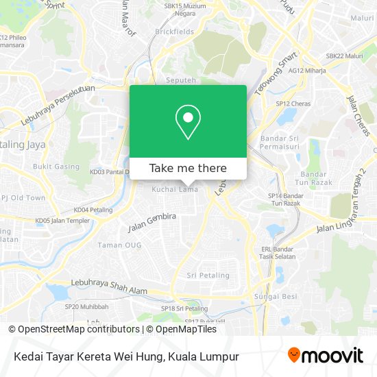 Kedai Tayar Kereta Wei Hung map