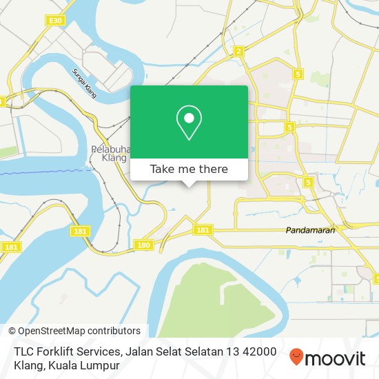 TLC Forklift Services, Jalan Selat Selatan 13 42000 Klang map