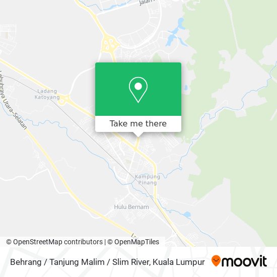 Behrang / Tanjung Malim / Slim River map