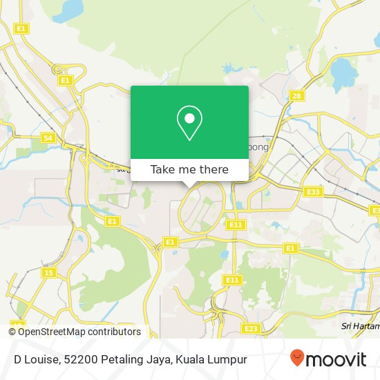 D Louise, 52200 Petaling Jaya map