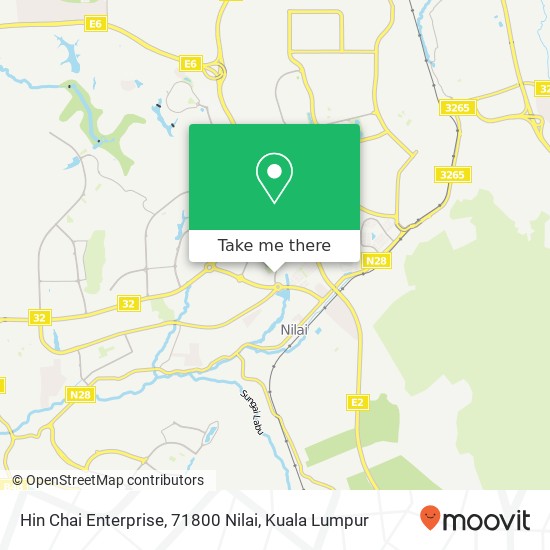 Hin Chai Enterprise, 71800 Nilai map