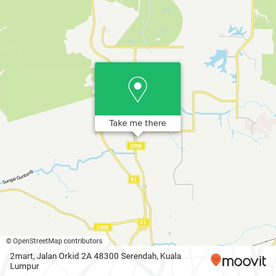 2mart, Jalan Orkid 2A 48300 Serendah map