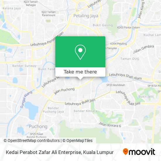 Kedai Perabot Zafar Ali Enterprise map