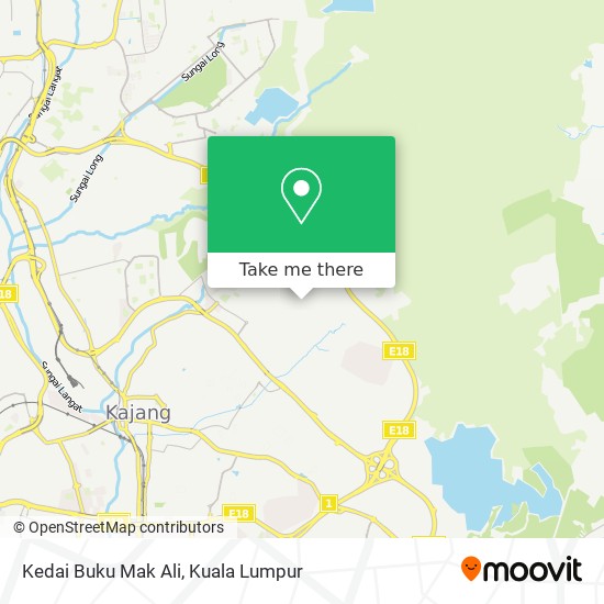 Kedai Buku Mak Ali map