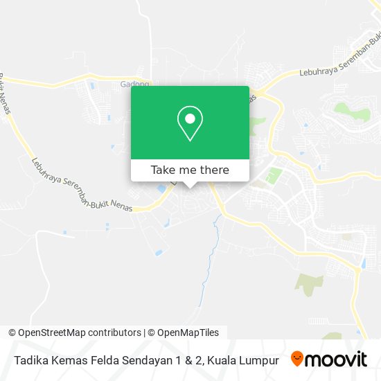 Peta Tadika Kemas Felda Sendayan 1 & 2