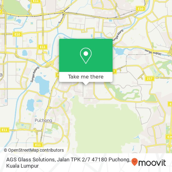 AGS Glass Solutions, Jalan TPK 2 / 7 47180 Puchong map