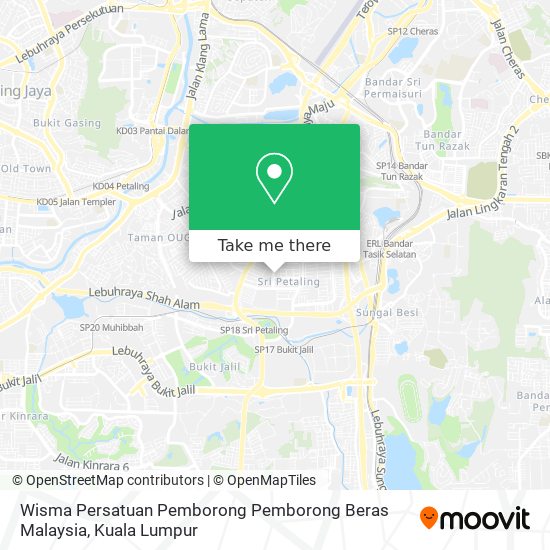 Wisma Persatuan Pemborong Pemborong Beras Malaysia map