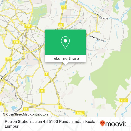 Petron Station, Jalan 4 55100 Pandan Indah map