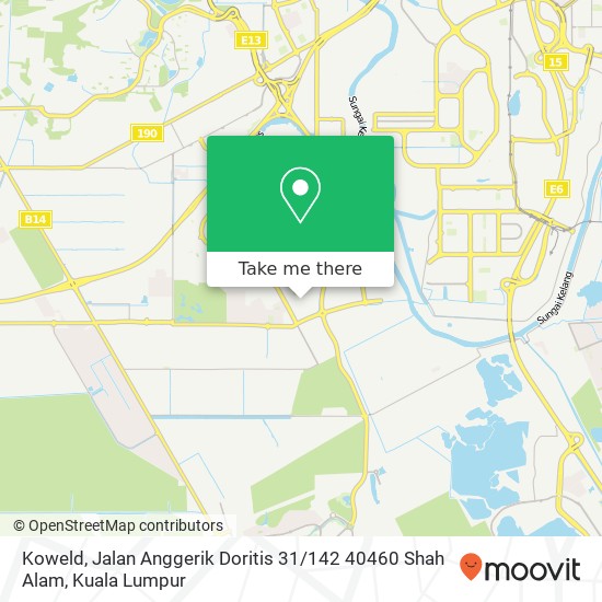 Koweld, Jalan Anggerik Doritis 31 / 142 40460 Shah Alam map