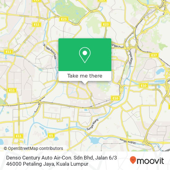 Denso Century Auto Air-Con. Sdn Bhd, Jalan 6 / 3 46000 Petaling Jaya map