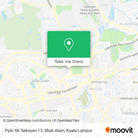 Peta Ppki SK Seksyen 13, Shah Alam