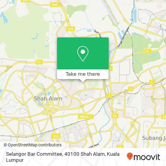 Peta Selangor Bar Committee, 40100 Shah Alam