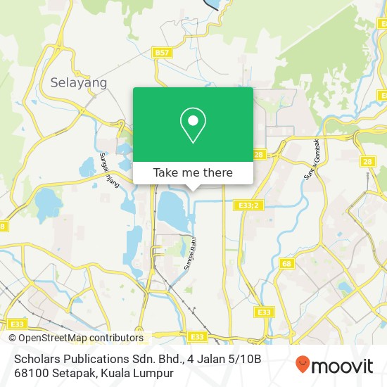 Scholars Publications Sdn. Bhd., 4 Jalan 5 / 10B 68100 Setapak map