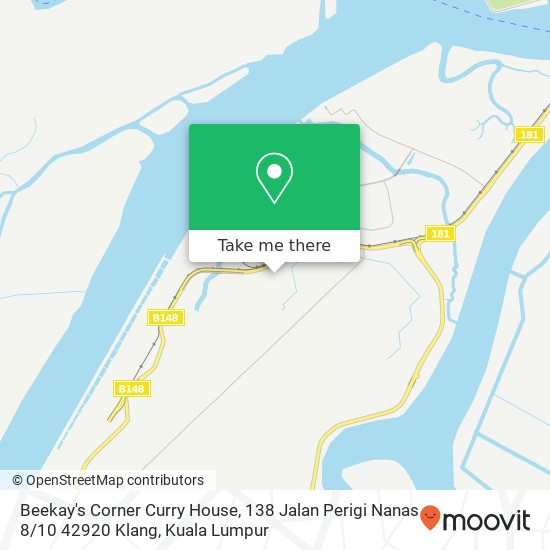 Peta Beekay's Corner Curry House, 138 Jalan Perigi Nanas 8 / 10 42920 Klang