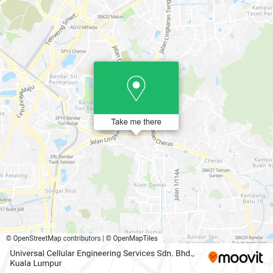 Universal Cellular Engineering Services Sdn. Bhd. map