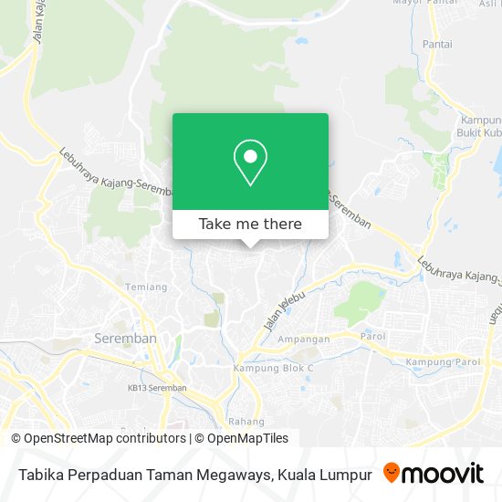 Tabika Perpaduan Taman Megaways map