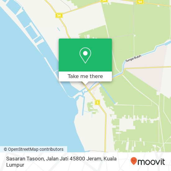 Peta Sasaran Tasoon, Jalan Jati 45800 Jeram