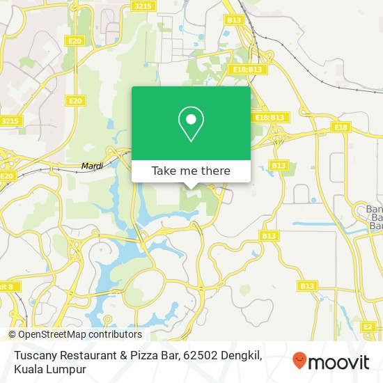 Tuscany Restaurant & Pizza Bar, 62502 Dengkil map