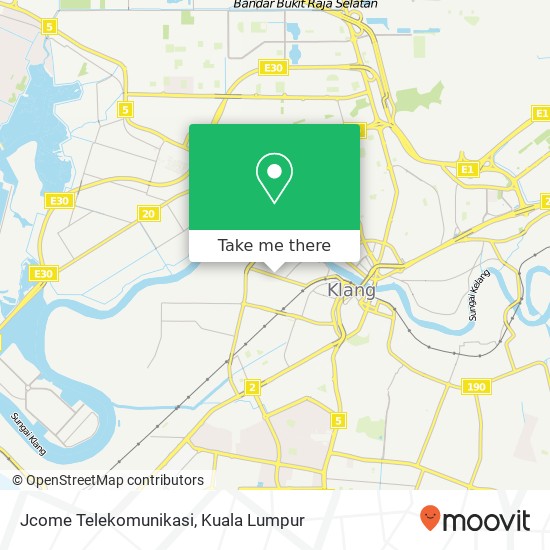 Jcome Telekomunikasi map
