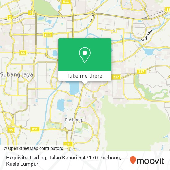 Exquisite Trading, Jalan Kenari 5 47170 Puchong map