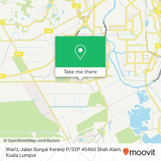 Wan'z, Jalan Sungai Keranji P / 32P 40460 Shah Alam map