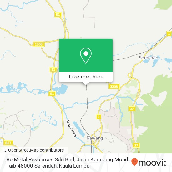 Ae Metal Resources Sdn Bhd, Jalan Kampung Mohd Taib 48000 Serendah map