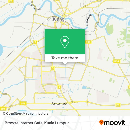 Browse Internet Cafe map