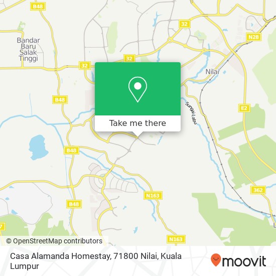 Peta Casa Alamanda Homestay, 71800 Nilai