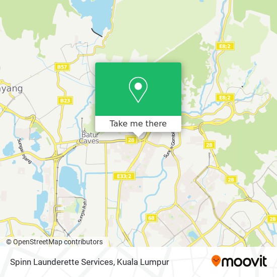 Spinn Launderette Services map