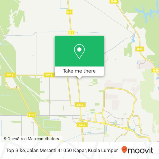 Top Bike, Jalan Meranti 41050 Kapar map