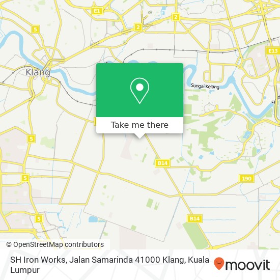 Peta SH Iron Works, Jalan Samarinda 41000 Klang