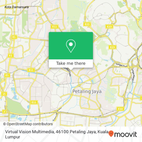 Virtual Vision Multimedia, 46100 Petaling Jaya map
