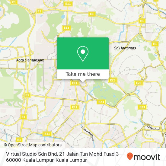 Peta Virtual Studio Sdn Bhd, 21 Jalan Tun Mohd Fuad 3 60000 Kuala Lumpur
