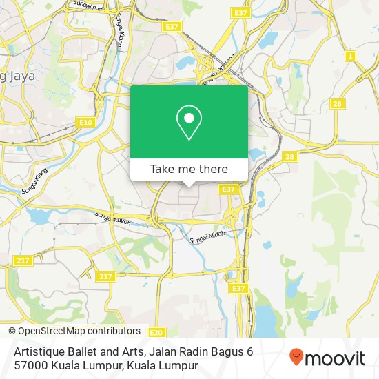 Peta Artistique Ballet and Arts, Jalan Radin Bagus 6 57000 Kuala Lumpur