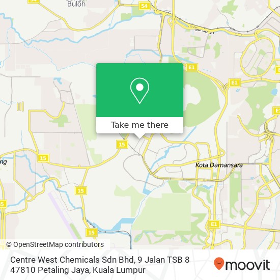 Centre West Chemicals Sdn Bhd, 9 Jalan TSB 8 47810 Petaling Jaya map