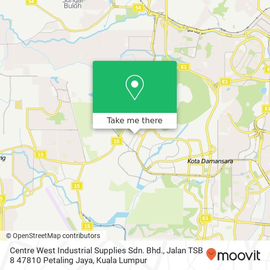 Centre West Industrial Supplies Sdn. Bhd., Jalan TSB 8 47810 Petaling Jaya map