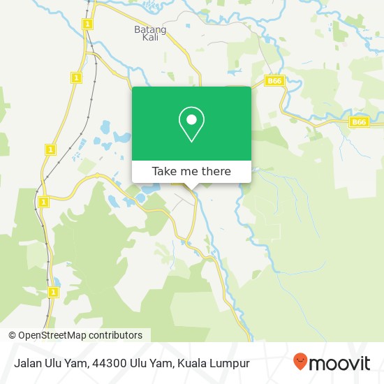 Peta Jalan Ulu Yam, 44300 Ulu Yam