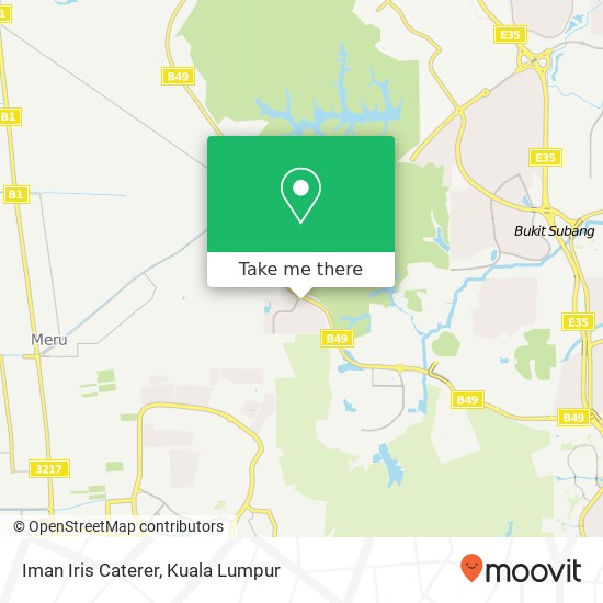 Peta Iman Iris Caterer, Jalan Pulau Lumut P U10 / P 40170 Shah Alam